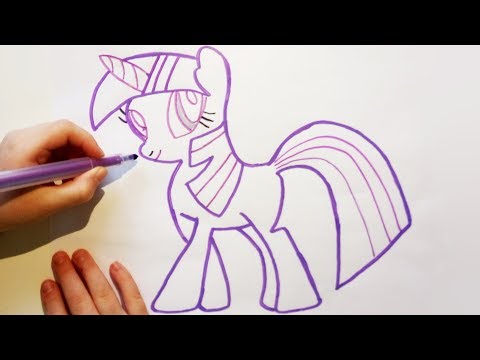 Как нарисовать пони искорку