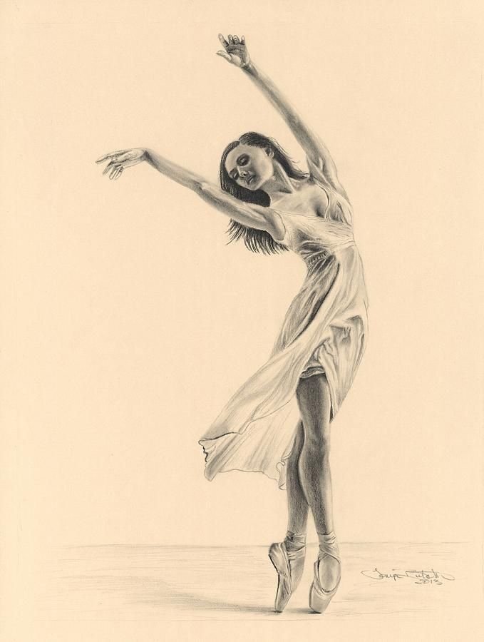 Танцовщица рисунок карандашом
