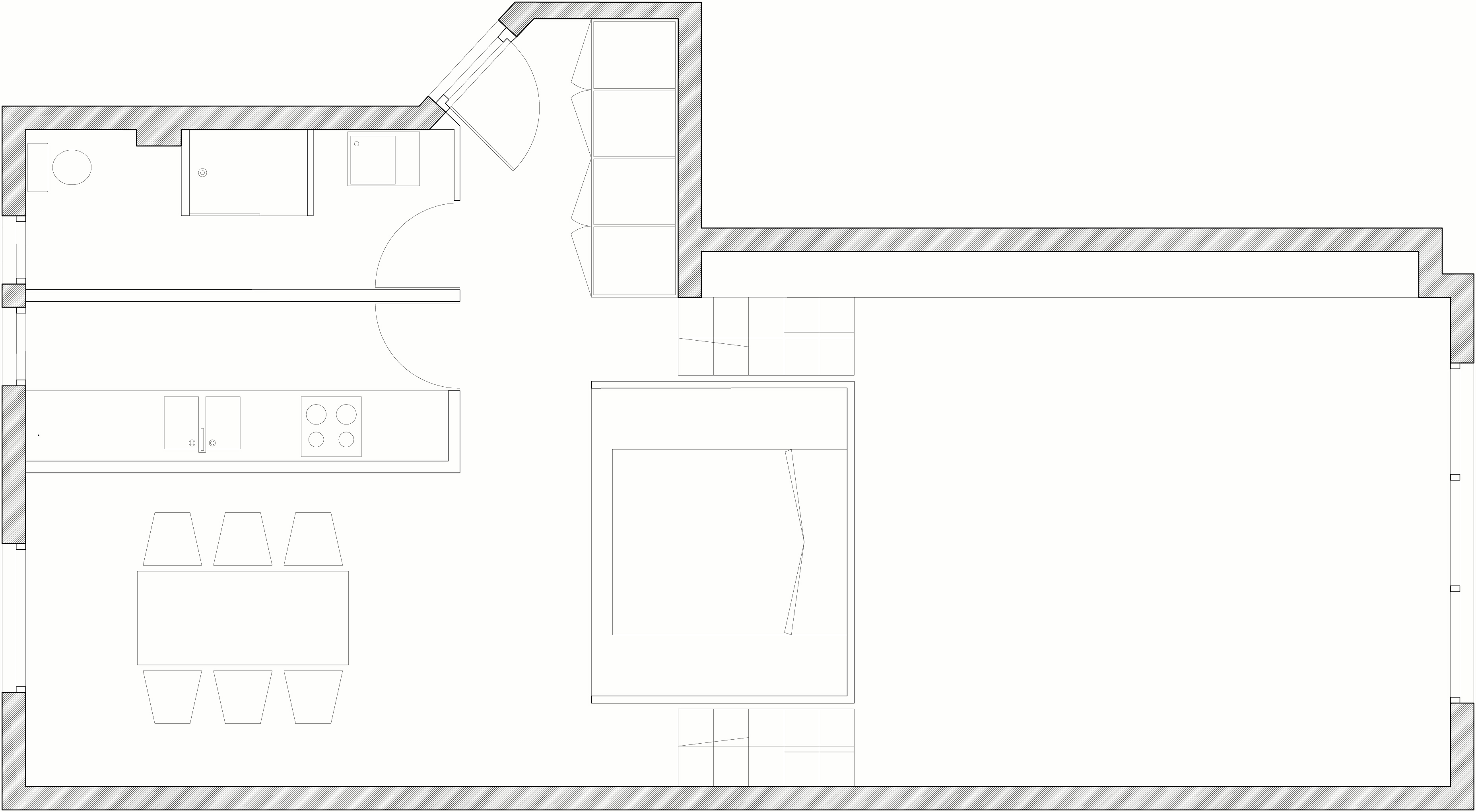Чертежно схематическая планировка комнаты вид сверху