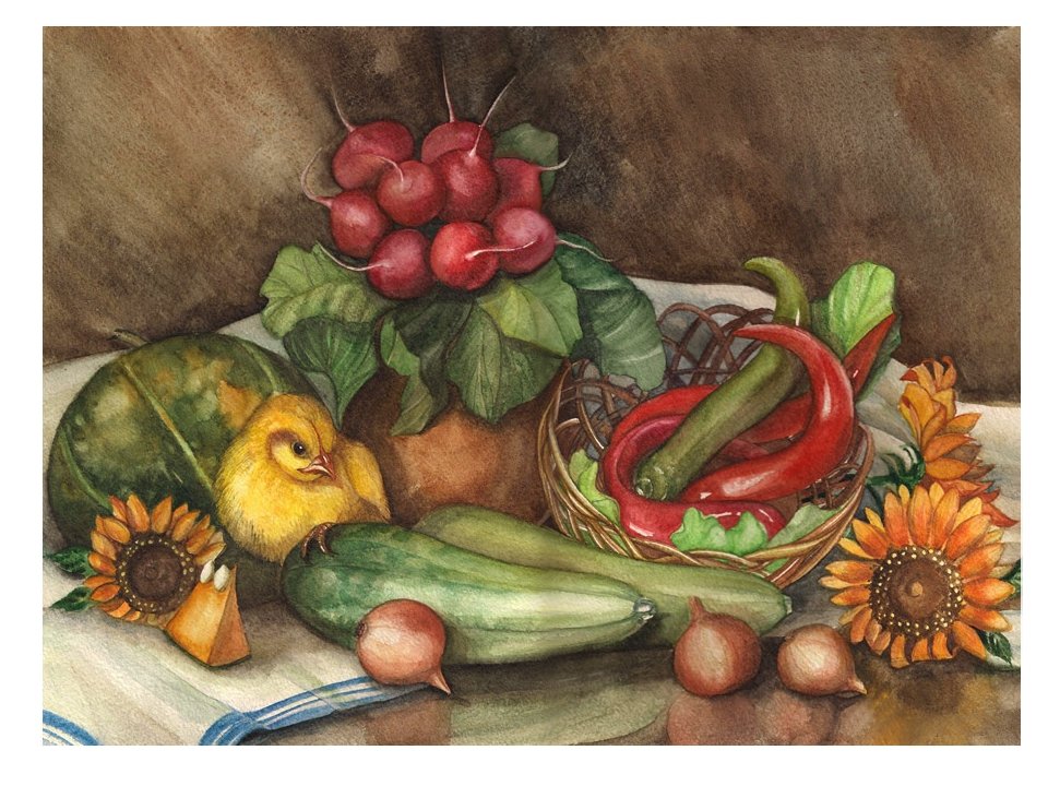Картина из овощей