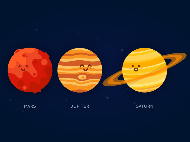 Как рисовать планеты в космосе