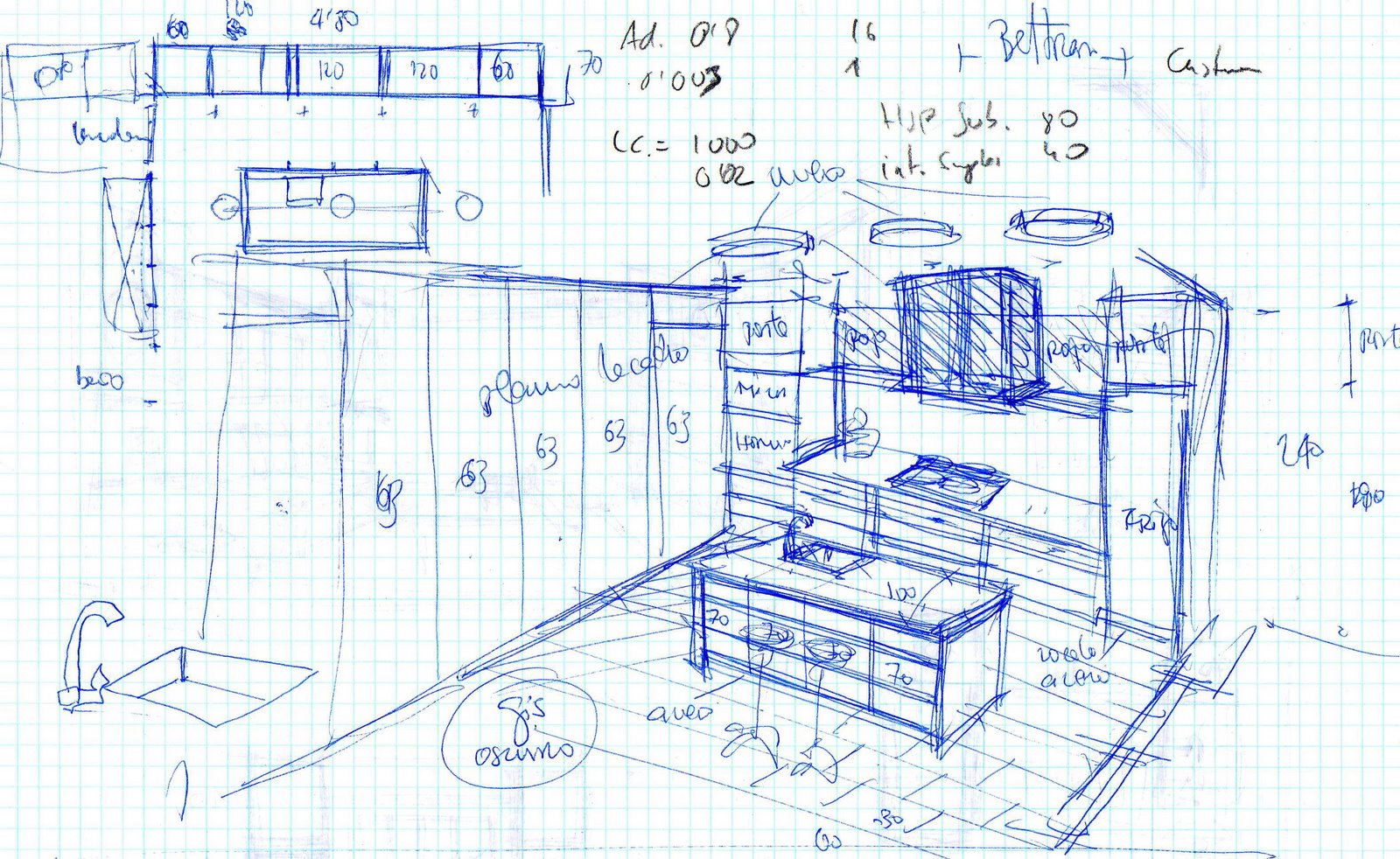 Проект комнаты кухни чертеж