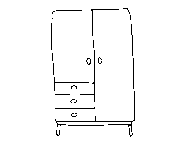 Шаблон для рисования шкафа