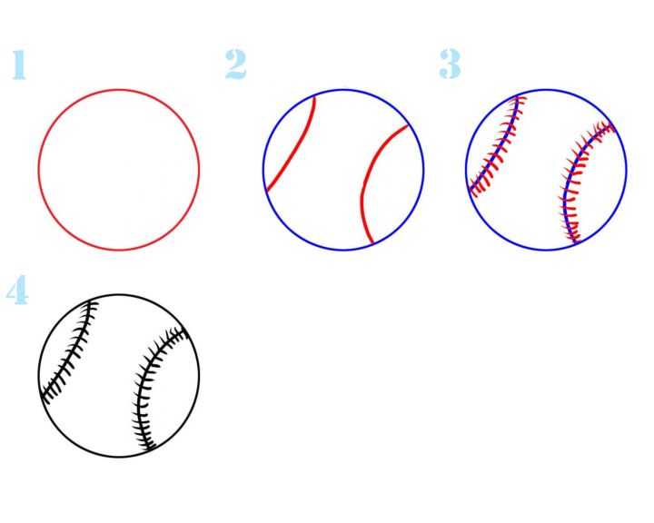 Как нарисовать волейбольный мяч легко