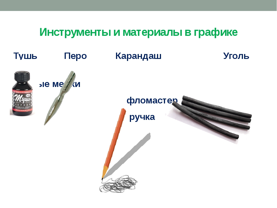 Рисунок выполненный карандашом углем тушью или краской 1 цвета относится