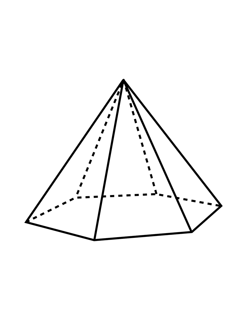Десятиугольная пирамида