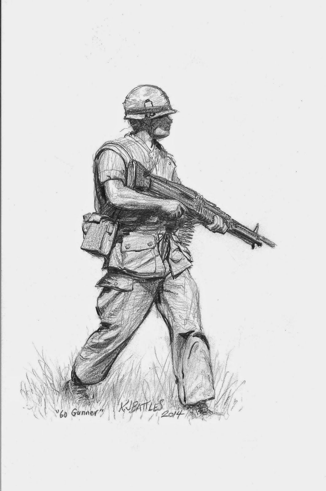 Нарисовать военного солдата с оружием Солдат рисунок для детей в
