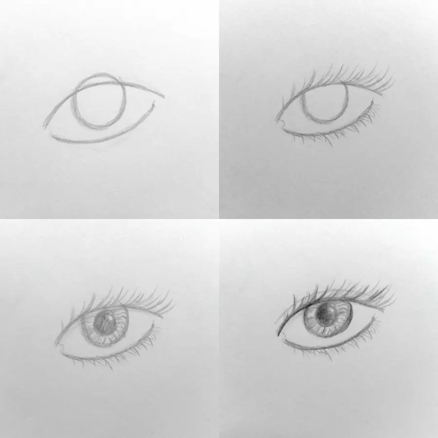 Как красиво нарисовать глаз для начинающих. Глаза карандашом для начинающих. Уроки рисования глаза карандашом для начинающих. Глаз пошагово карандашом. Поэтапный рисунок глаза карандашом.