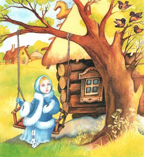 Картинки снегурушка и лиса русская народная сказка