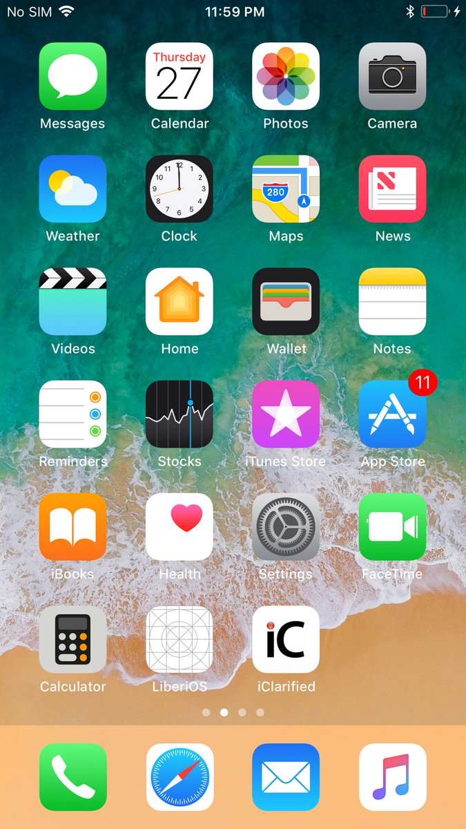 Стандартное расположение иконок на iphone 11