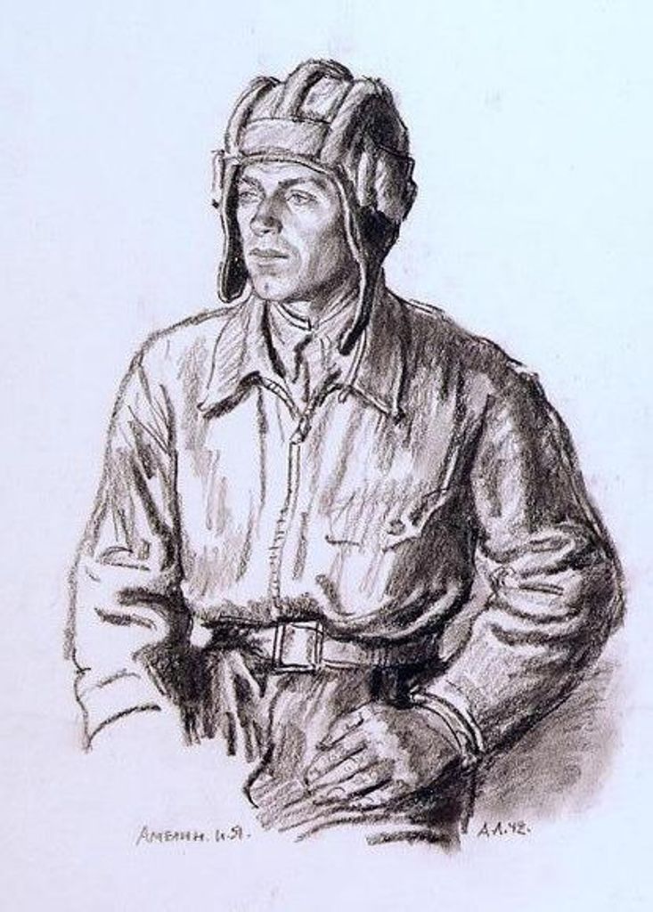 Фото солдата карандашом