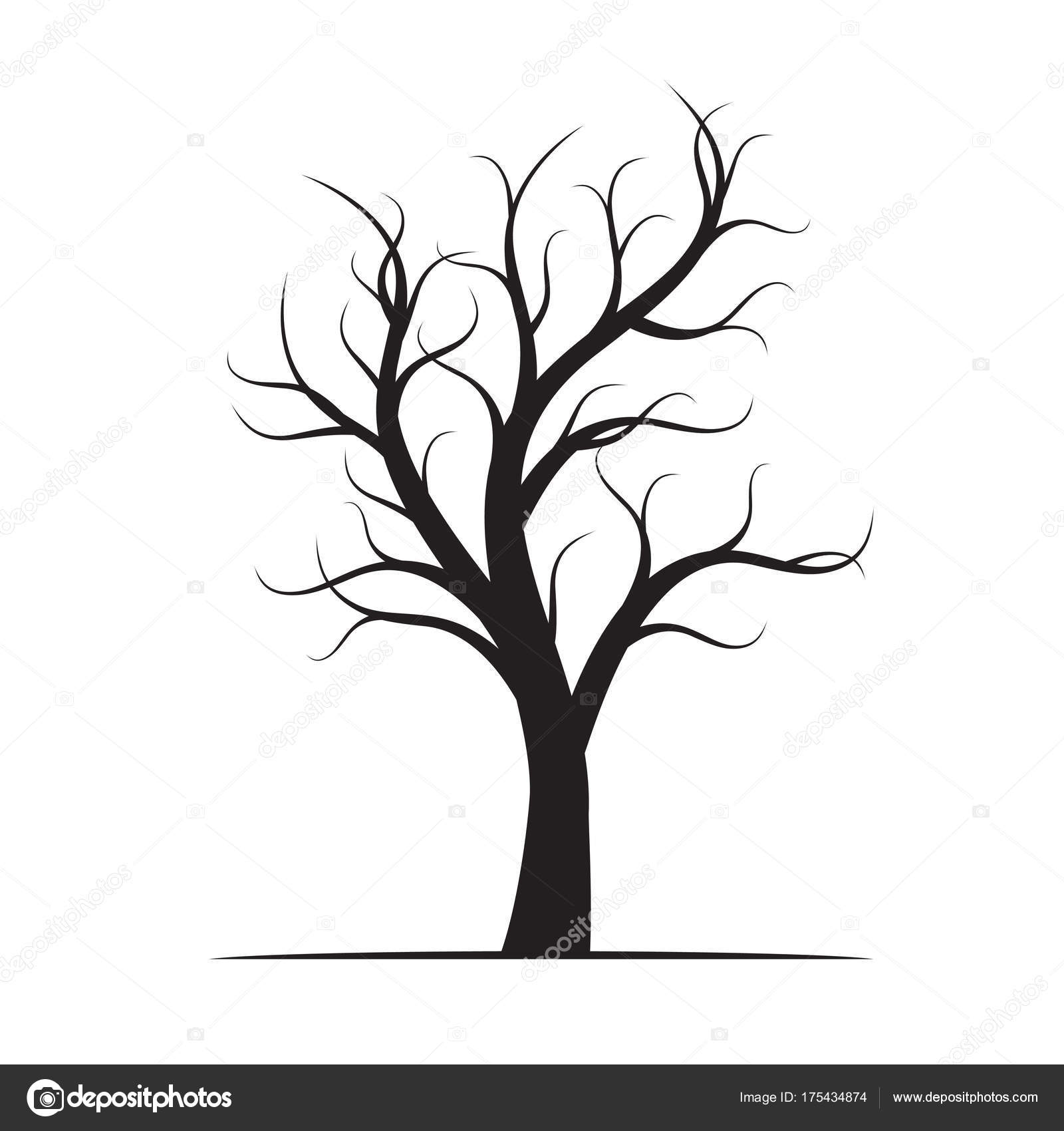 Голое дерево рисунок