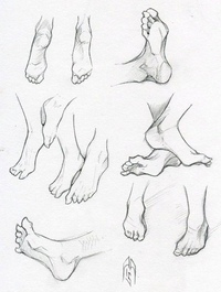 Рисовать ноги аниме