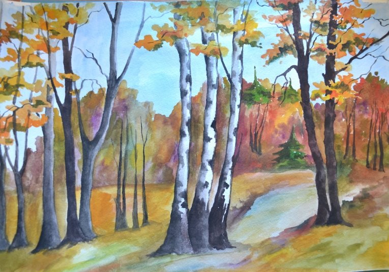 Осенний пейзаж класс. Осенний лес рисунок. Осенний пейзаж для детей. Осенний пейзаж карандашом. Осенний пейзаж рисунок для детей.
