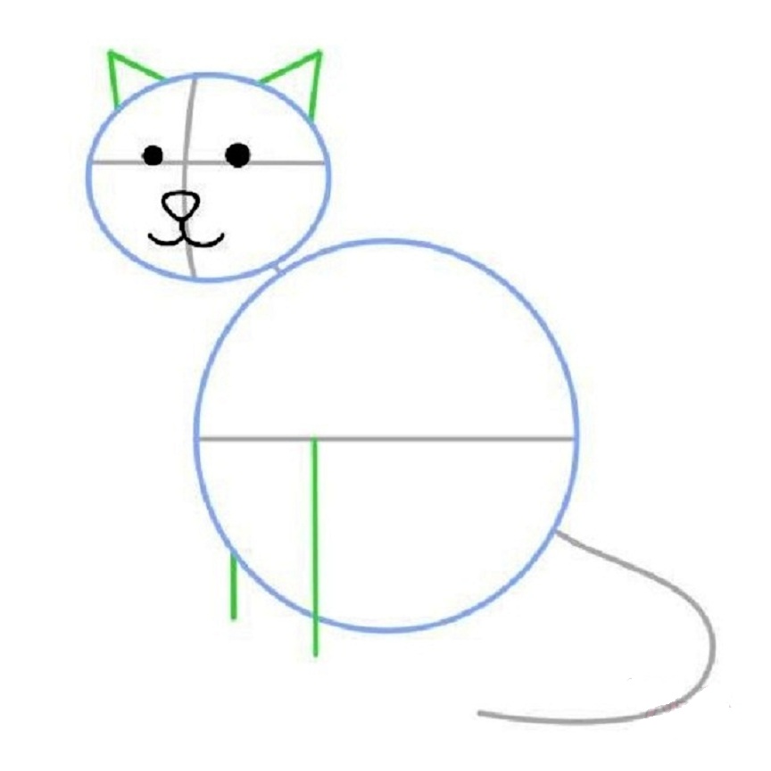 Кошка с шариками рисование средняя группа. Пошаговое рисование кота. Поэтапное рисование кота для детей. Кошка пошаговое рисование для детей. Схема рисования кошки для детей старшей группы.