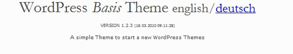 WordPress Basis Theme