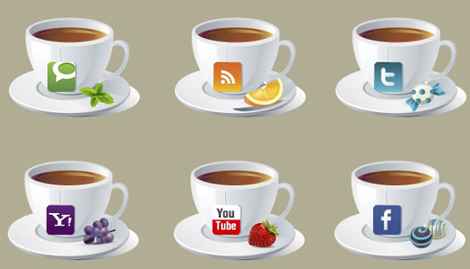 Brand New Social Icons ~ Teacups