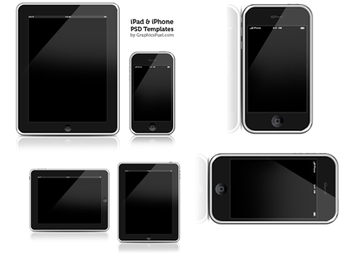 iPhone & iPad PSD templates & icons