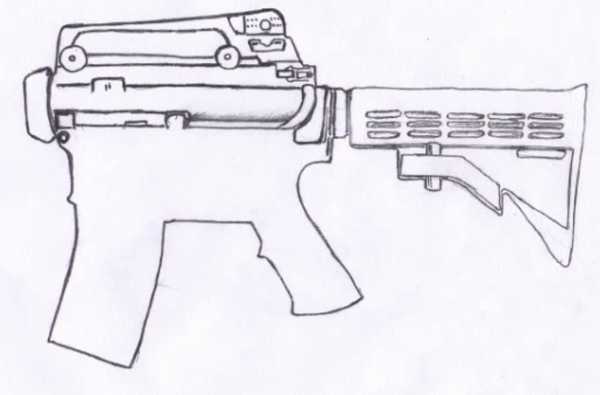 Как легко нарисовать ак 47