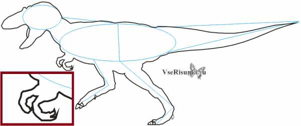 Как нарисовать динозавра в фотошопе