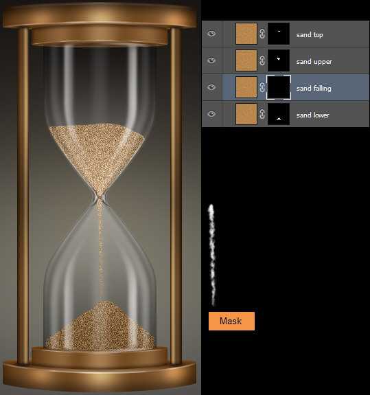 Как нарисовать песочные часы в фотошопе