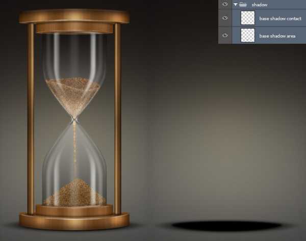 Как нарисовать песочные часы в фотошопе
