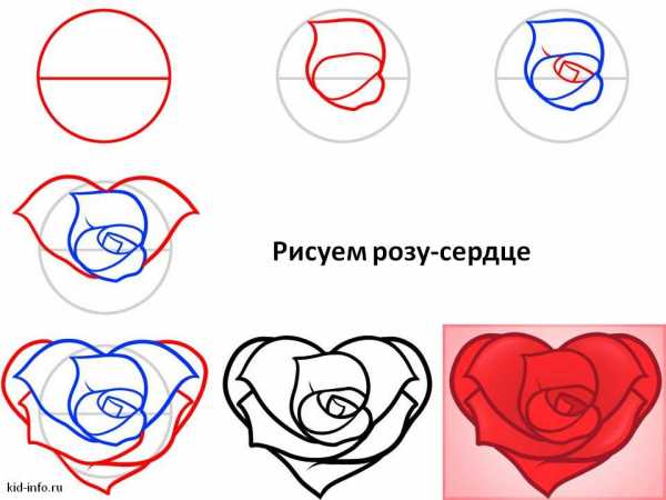 Как рисовать розу легко и просто