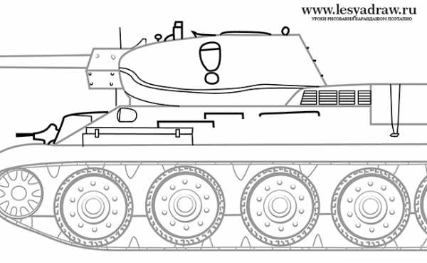 Т72 рисунок карандашом