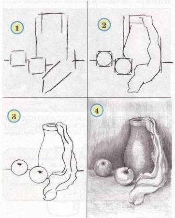 Как нарисовать кувшин поэтапно нарисовать поэтапно