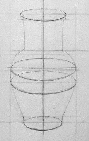 Рисуем кувшин карандашом поэтапно для начинающих