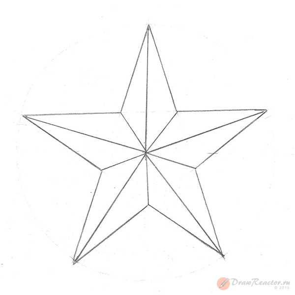 Как ровно нарисовать звезду на листе