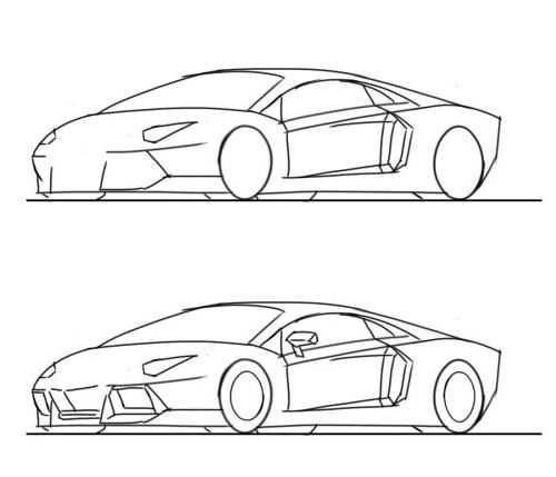 Картинки ламборгини для срисовки