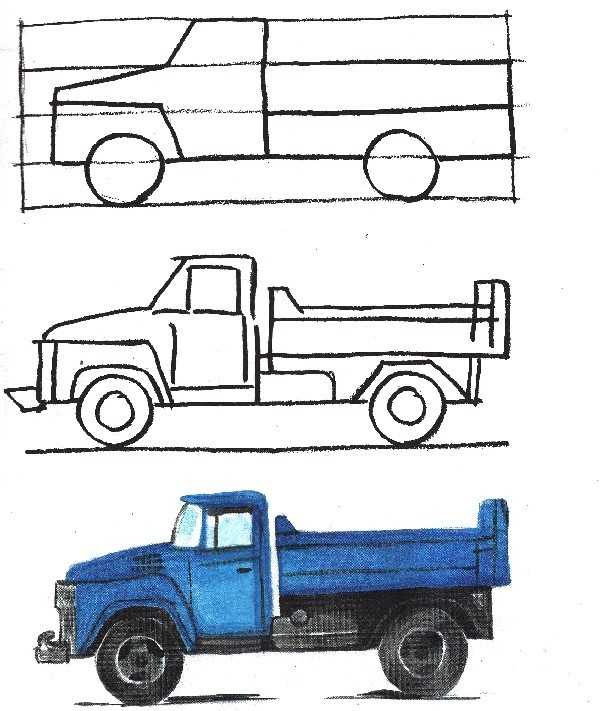 Как нарисовать машинку 4 года ребенку