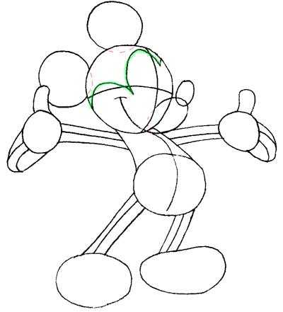 Как нарисовать микимауса карандашом поэтапно для начинающих