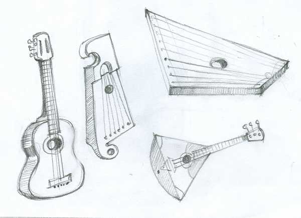Картинки как нарисовать арфу скопировать