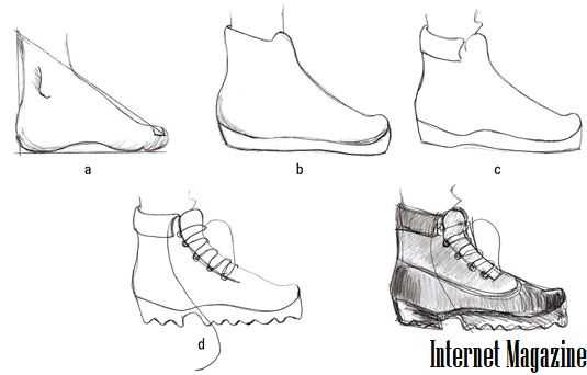 Картинки нарисованные ботинки