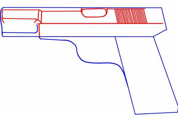 Как нарисовать пистолет для детей