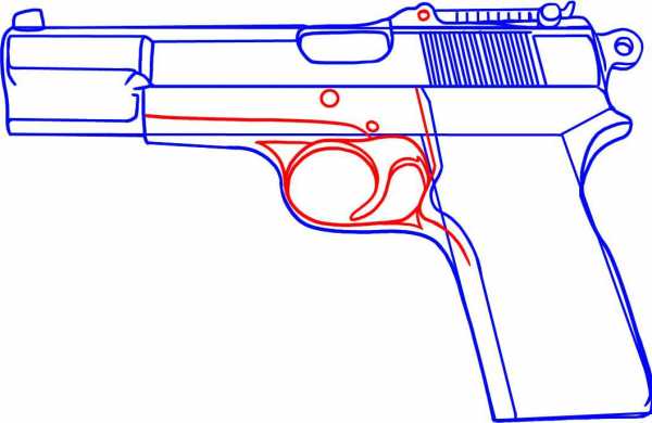 Картинки пистолета для срисовки
