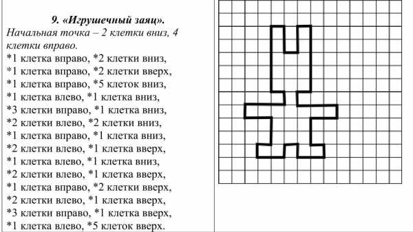 Рисуем по клеточкам 6 7 лет графический