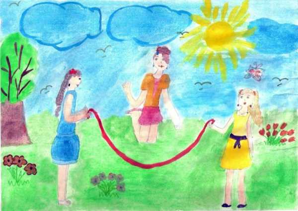Нарисовать рисунок на тему лето