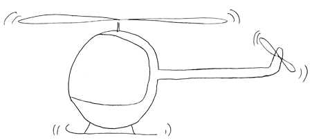 Вертолет картинки карандашом