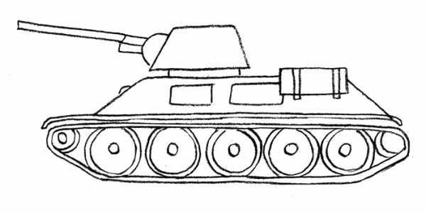 Как нарисовать танк легко и просто и красиво для детей