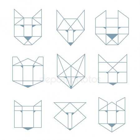 Животные из треугольников геометрия